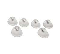 Mr.Gadget's Solutions Oval Adhesive Hooks - 6 Pack White Plastic, Self-Adhesive, Heavy-Duty Wall & Door Hooks for Home, Office, and Kitchen Organization Strong Stick, Damage-Free, Easy to Use