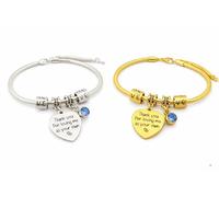 Mr.Gadget's Solutions Personalised Bracelet with Engraving for Women or Girls, Heart charm, Gift Boxed