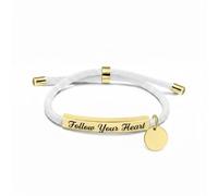 Mr.Gadget's Solutions Personalized Couple Bracelets - Custom Engraving Name ID Braided Adjustable Matching Couples Bracelets Gift for Men Women Christmas Gifts (Gold)