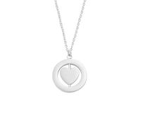 Mr.Gadget's Solutions Personalized Initial Necklace for Women, Gift for Mom, Custom Kids Name Jewelry, Unique Gifts for Teen Girls, Birthdays, and Graduations - Silver (Heart)