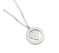 Mr.Gadget's Solutions Personalized Rotating Heart Keepsake - Double-Sided Custom Engraved Soulmate Gift in Gold & Silver Stainless Steel (Gold)