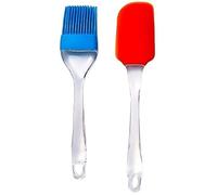 Mr.Gadget's Solutions Premium Silicone Oil Applicator & Scraper Set - 2-Piece Non-Stick Kitchen Utensils for Cooking, Baking, and Mixing | Durable Silicone Brush & Spatula for Effortless Food Prep