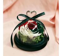 Mr. Gadget's Solutions Preserved Rose Romantic Gifts Handmade Real Rose Gifts Flowers Idea Gifts for Woman Wife Girlfriend on her Birthday Anniversary/Valentine's Day/Mother's Day/Christmas