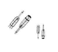 Mr.Gadget's Solutions Pro XLR to 1/4 Inch TRS Adapter- Balanced Female XLR to Male Jack 6.35mm Connector For Studio Recording, DJ, Microphone, Mixer Use, Audio Interfaces & Amplifiers-2Pack