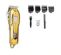 Mr. Gadget's Solutions Professional Cordless Hair Clipper for Men - Gold & Silver Edition (Gold)