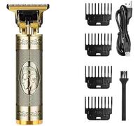 Mr.Gadget's Solutions Professional Hair Clippers and Trimmers Set - 3-in-1 Rechargeable Grooming Kit for Hair Cutting, Beard Trimming & Precision Detailing (Gold)