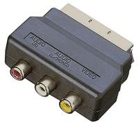 Mr. Gadget's Solutions RGB SCART Plug Male to 3 RCA Female A/V Adaptor Compatible with TV DVD VCRs