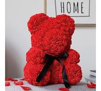 Mr. Gadget's Solutions Rose Bear Flower Teddy Birthday Valentine Lovers Gifts - 25 CM Rose Bear For the Loved Ones