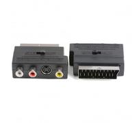 Mr. Gadget's Solutions Scart Adaptor 3 RCA Phono Composite S-Video With Input Output Switch