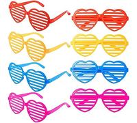 Mr. Gadget's Solutions Shutter Shades Glasses Pack of 12 Sunglasses Party Photo Props Plastic Glasses