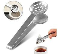 Mr. Gadget's Solutions Stainless Steel Teabag Tongs Squeezer Holder Herb Grip Craft Tool