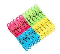 Mr. Gadget's Solutions Strong Soft Grip Clothes Pegs Plastic Airer Laundry Rubber Clips Washing Line-40pack