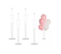 Mr. Gadget's Solutions Table Balloon Stick Holder Balloon Pole and Flower Stand Base 4 Set 28" For Birthday Wedding, Holidays, Anniversary Decorations-4 Sets