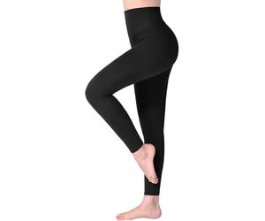 Mr.Gadget's Solutions Thermal Leggings Women Fleece Lined 2XL - High Waisted Warm Yoga Pants for Winter 4.9 TOG Rating Extra Thick Yarn Brushed Inner Trousers Black