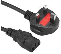 Mr.Gadget's Solutions UK Computer Power Cable, 0.5m, 18AWG, BS 1363 to IEC C13, 10A 250V, Black, Kettle Lead