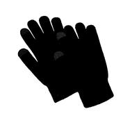 Mr.Gadget's Solutions Unisex Touch Screen Winter Gloves Warm Stretchable Woolen Mittens Texting Gloves For Smart Phone and Tablets - Black