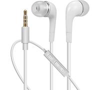Mr. Gadget's Solutions® Universal 3.5mm Wired Earphone Headsets with Microphone Compatible With Samsung Galaxy S3 S6 S8 and Other Android Phones, In ear Earphones - White