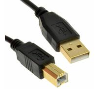 Mr.Gadget's Solutions USB 2.0 Type A to Type B Cable for Printers, Scanners, Black, 3 Meters, Gold-Plated Connectors