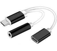 Mr.Gadget's Solutions USB C to 3.5mm Aux Audio Adapter 2 in 1 USB-C to AUX Jack Stereo USB C Headphone Converter