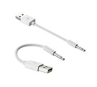 Mr. Gadget's Solutions USB Data Charger Sync Cable to 3.5mm Audio Jack Cord for iPod Shuffle 1st Gen, 2nd GEN