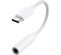 Mr. Gadget's Solutions® USB Type C to 3.5 mm Aux Audio Headphone Jack Adapter Cable For Android Compatible with Galaxy S22/S21/S20/Huawei P30/Mate 30 40/iPad Pro/HTC & more-White