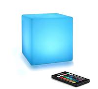 Mr.Go 10cm Dimmable LED Night Light Cube Lamp for Kids & Adult, 16 RGB Colors, 8 Level Dimming, CQ-C10, , 10*10*10cm