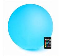Mr.Go 16" LED Night Light Color Changing Mood Light, Waterproof Garden Light Ball Lamp with Remote Control, Adjustable Colors, Brightness & Effects, Rechargeable Battery for Decor & Create Atmosphere