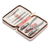 MR.GREEN 7 in 1 Manicure Sets Personal Care Tools Professional Stainless Steel Nail Clippers Pedicure Set Manicure Set with PU Leather Case