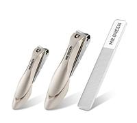 MR.GREEN Baby Safety Nail Clippers Nail Care Clippers Fingernail Cutter Newborn Baby Convenient Nail File Manicure Tools (Parent Child Nail Clipper+Nano Glass File)