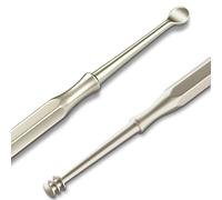 MR.GREEN Double Head Ear Wax Removal Ear Cleaner Double End Earwax Remover 360° Cleaning Ear Pick Stainless Steel Ear Care Tools (Pearl Nickel)