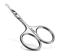 MR.GREEN Facial Hair Scissors Rounded Nose Hair Scissors Stainless Steel Mustache Beard Eyebrows Eyelashes Trimming Clippers (Mr-2002-UK)