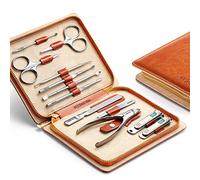 MR.GREEN Manicure Set 12 in 1 Full Function Nail Clippers Personal Care Tool Kits Stainless Steel Pedicure Sets with Leather Case Idea Gift (12Pcs Sets)
