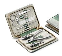 MR.GREEN Manicure Sets Pedicure Kits Stainless Steel Nail Clipper Set Personal Care Tools with PU Leather Case (Green)