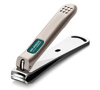MR.GREEN Nail Clippers Curved Blades Fingernail Cutter Nippers Manicure Scissors Stainless Steel Pedicure Tools with Nail Flies (Large)