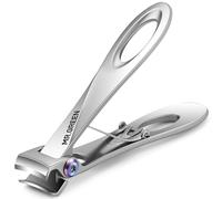 MR.GREEN Nail Clippers Wide Jaw Opening Stainless Steel Fingernail Clipper Thick Hard Toenail Cutter Manicure Scissors Tools (Nail Clipper (Large))