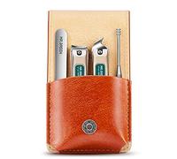 MR.GREEN Portable Manicure Sets Pedicure kits Stainless Steel Nail Clippers Tool Travel Grooming Case Nail Scissors Gift Box (4Pcs Set Model 1)