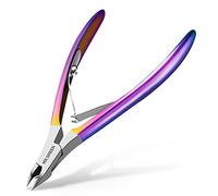 MR.GREEN Stainless Steel Cuticle Scissors Nail Care Tools Sharp Cuticle Trimmer for Women or Men Manicure & Pedicure Tools (Colored Titanium)