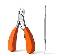 MR.GREEN Toenail Clipper Stainless Steel Ingrown Nail Cutter Good at Cutting Thick and Hard Nails Pedicure Tools (Orange+Nail Remover)