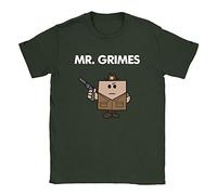 Mr Grimes Mens T-Shirt X-Large Military Green Walking Dead Funny Parody Gift Rick TV Show Top