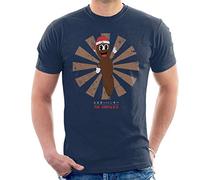 Mr Hankey The Christmas Poo Retro Japanese Men's T-Shirt Navy Blue
