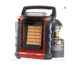 Mr. Heater Portable Buddy Heater, 9K Btu, Propane, Red-Black, 1 Pack