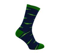 Mr Heron 1 Pack Mens Novelty Black Crocodile Bamboo Socks - Crocodile (Navy) - 6-11 UK