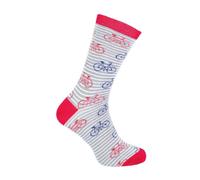 Mr Heron 1 Pack Mens Novelty Grey Bike Bamboo Socks - Grey Bike - 6-11 UK