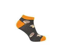 Mr Heron Men's 1 Pack Animal Themed Bamboo Trainer Socks in Black | Size: 6-11 Mr Heron Black 6-11