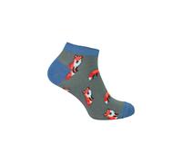 Mr Heron Men's 1 Pack Animal Themed Bamboo Trainer Socks in Charcoal | Size: 6-11 Mr Heron Charcoal 6-11