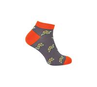 Mr Heron Men's 1 Pack Animal Themed Bamboo Trainer Socks in Grey | Size: 6-11 Mr Heron Grey 6-11