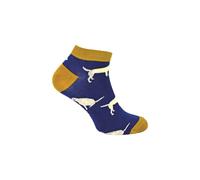 Mr Heron Men's 1 Pack Animal Themed Bamboo Trainer Socks in Mid Navy | Size: 6-11 Mr Heron Mid Navy 6-11