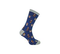 Mr Heron Men's 1 Pack Novelty Navy Whiskey Bamboo Socks | Size: 6-11 Mr Heron Navy 6-11