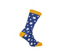 Mr Heron Men's 1 Pack Novelty Patterned Bamboo Socks in Navy | Size: 6-11 Mr Heron Navy 6-11
