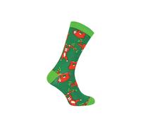 Mr Heron Men's Animal Patterned Soft Breathable Bamboo Novelty Socks in Bottle Green | Size: 6-11 Mr Heron Bottle Green 6-11